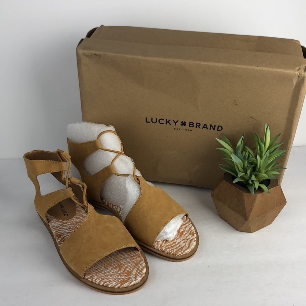 NEW Lucky Brand Feray Gladiator Slingback Open Toe Sandals 6